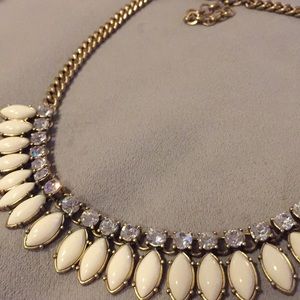 J. Crew statement necklace in neutral tones
